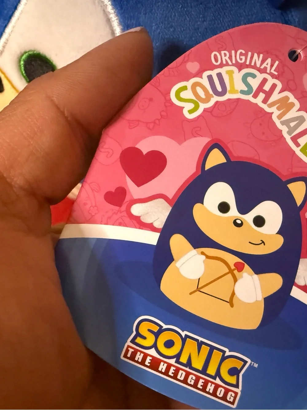 Set of two sonic the Hedgehog Plush Toy Set and Amy Blue & Pink Cute squismallow